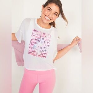 Old Navy Active Women’s UltraLite All-Day Performance Crop T-Shirt